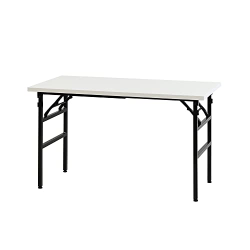 LOOKIT 作業台 幅1200×奥行600mm ワークテーブル 折りたたみ式 完成品 軽量 耐荷重200kg ホワイト OTS-1260